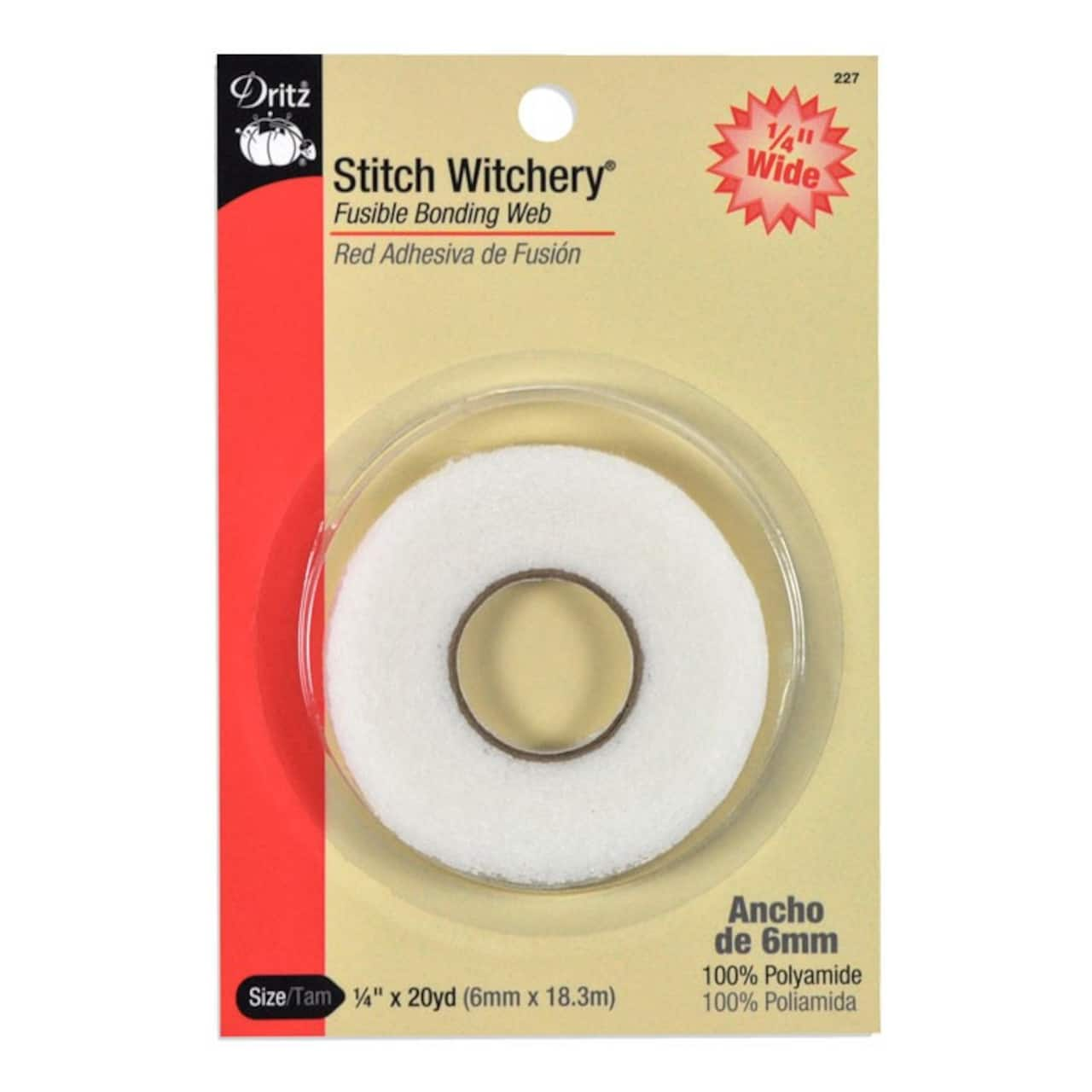 Stitch Witchery Regular Weight - 1/4&#x22; x 20 Yards